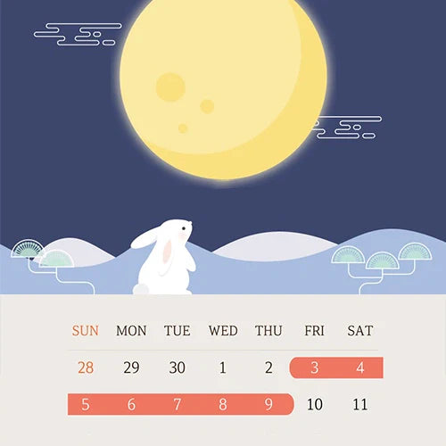 Holiday Shipping Notice (Chuseok)