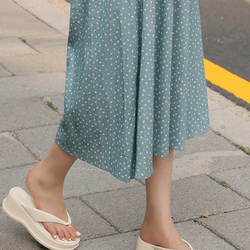 CLICK&FUNNY - Dale Flower Sleeveless Dress