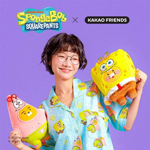KAKAO Friends - Spongebob X Friends Women's Cooling Pajama Set (Ryan & Chunsik)