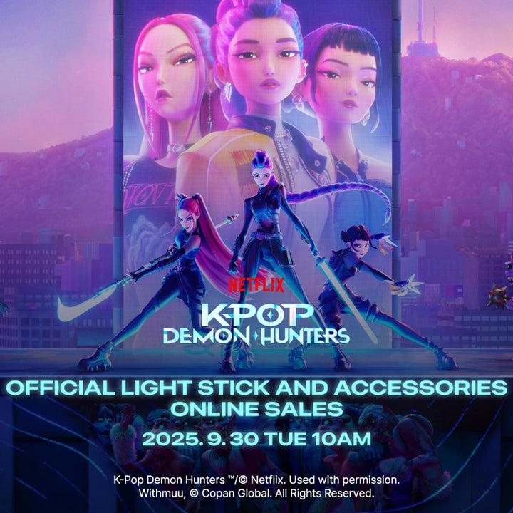 NETFLIX - KPOP DEMON HUNTERS OFFICIAL Light Stick (HUNTRIX, SAJA BOYS)