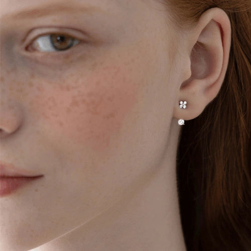 TATIANA - (SILVER925) Petite Fleur Ear Jacket Earrings