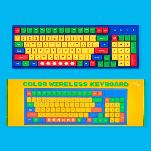 Wiggle Wiggle - Colorful Wireless Keyboard - Blue