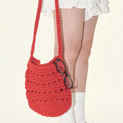 raucohouse - Lottie Crochet Net Shoulder Bag