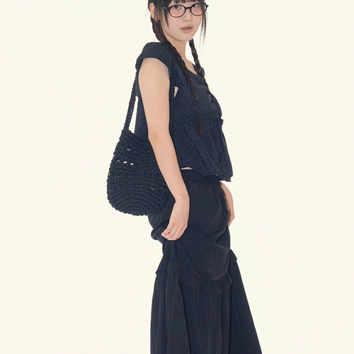 raucohouse - Lottie Crochet Net Shoulder Bag