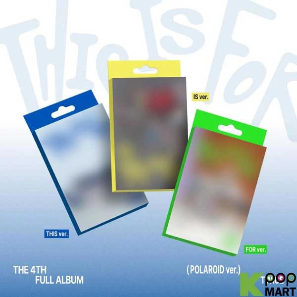 KPOPMART - TWICE 4TH FULL ALBUM – THIS IS FOR (POLAROID Ver.) (Random) (FANS Gift)